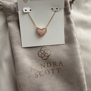 Kendra Scott Pink Heart Necklace